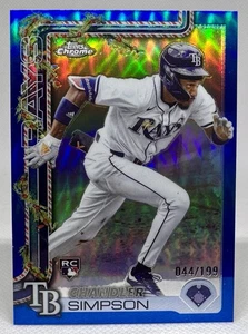 Chandler Simpson RC #HC38 2025 Topps Holiday Cromo Azul/199 SSP #’d Navidad - Imagen 1 de 8