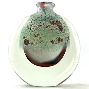 VASE LENTILLE Ancien Verre CLAUDE MONOD BIOT Vintage 1983 Glass, novaro/morin... - Picture 1 of 13