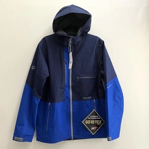 NWT Marmot Cropp River Jacket Gore-Tex Blue Men's M Outdoor Hiking Waterproof - Picture 1 of 13