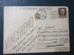 Storia Postale Regno Cartolina Postale 1942  Vinceremo 30 Cent. (VR462) - Picture 1 of 2