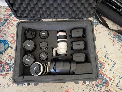 Canon EOS 5D Mark III mkiii 7D IR Bundle Lenses Flash DSLR Bag - Image 1 of 4