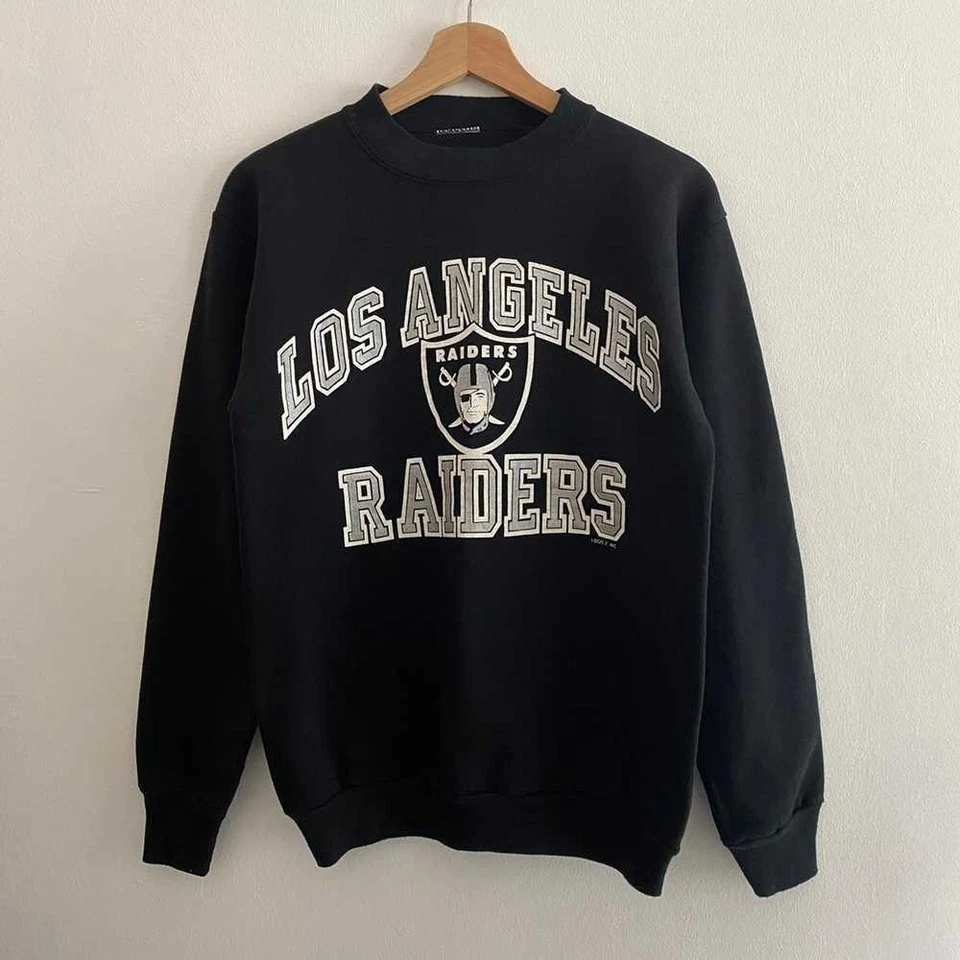Los Angeles Raiders NFL Sudadera Básica Negra Reimpresión Camisa Negra HN0105 Foto 1 de 1