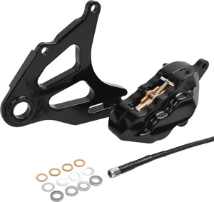 Hawg Halters Inc RKSTAB518 4 Piston Rear Brake Caliper Kit - Black - Bild 1 von 3