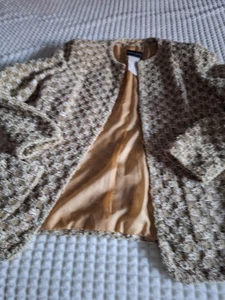 Rena Lange Jacke Größe 42 beige meliert mit leichten Schulterpolstern - Bild 1 von 7