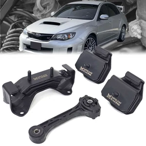 Megan 4PC Engine Transmission Torque Mount For WRX STI 6SPD MT GD GG GE GH GV GR - Bild 1 von 4