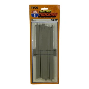 Vintage Tyco US 1 Road & Rail 9" Straight Slot Car Track #3727 Ho Scale NEU - Bild 1 von 5