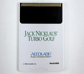 Jack Nicklaus' Turbo Golf (TurboGrafx-16, 1990) HuCard Game Only - Tested