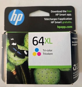 NEW Genuine HP 64XL Tri-Color High Yield Ink Cartridge Genuine Exp. 11/2025 - Zdjęcie 1 z 2