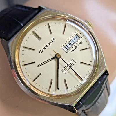 Vintage Bulova Caravelle men's automatic watch PUW 1663S West Germany 1979 - Image 1 of 4