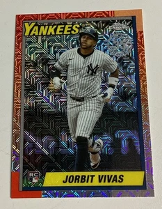 2025 Topps Update JORBIT VIVAS Silver Pack Chrome Refractor Rookie Card Yankees - Picture 1 of 2