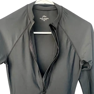 Top de natación J Crew para mujer activo manga larga protector contra erupciones negro talla extra pequeño - Imagen 1 de 7