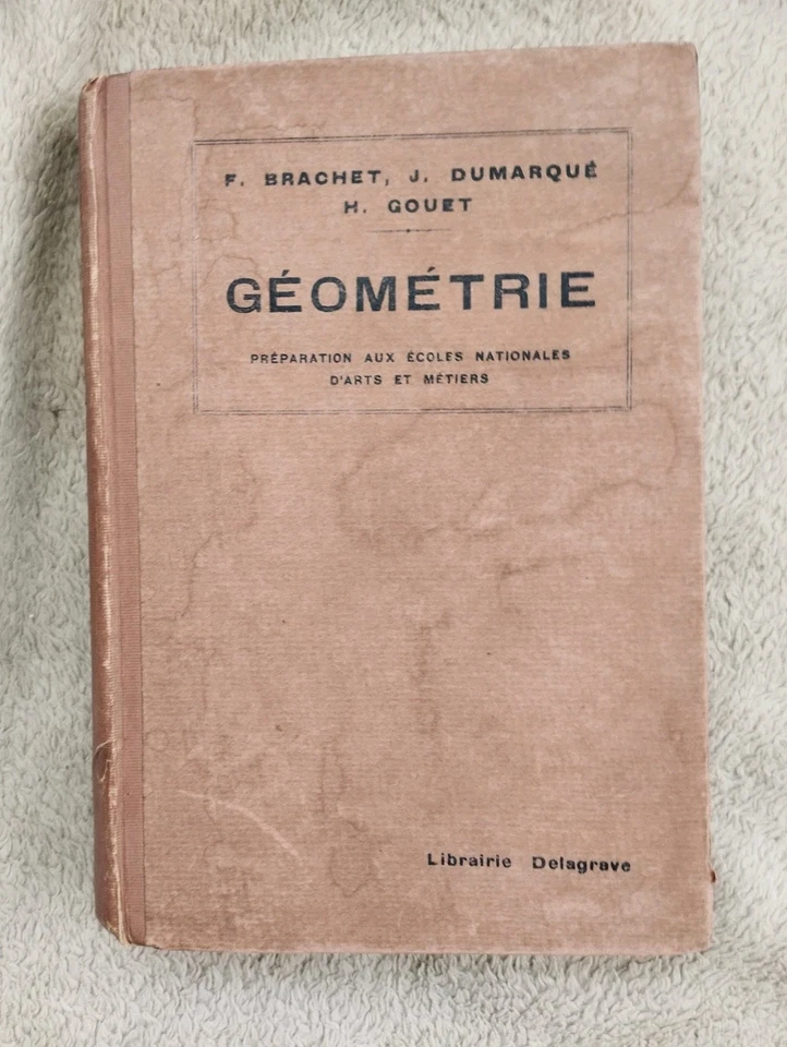 Ancien Livre Scolaire Géométrie Préparation écoles nationales d'arts et métiers - Photo 1/4