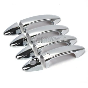 FOR FORD ECOSPORT FIESTA 2013-2022 CHROME DOOR HANDLE COVER TRIM W SMART KEYHOLE - Picture 1 of 5