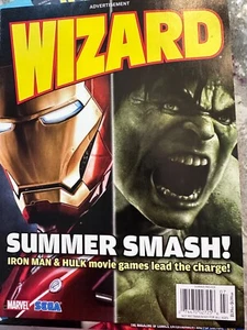 Collectible Comic Wizard Magazine 2008 Issue 201 Marvel Hulk and Iron Man X File - Bild 1 von 12