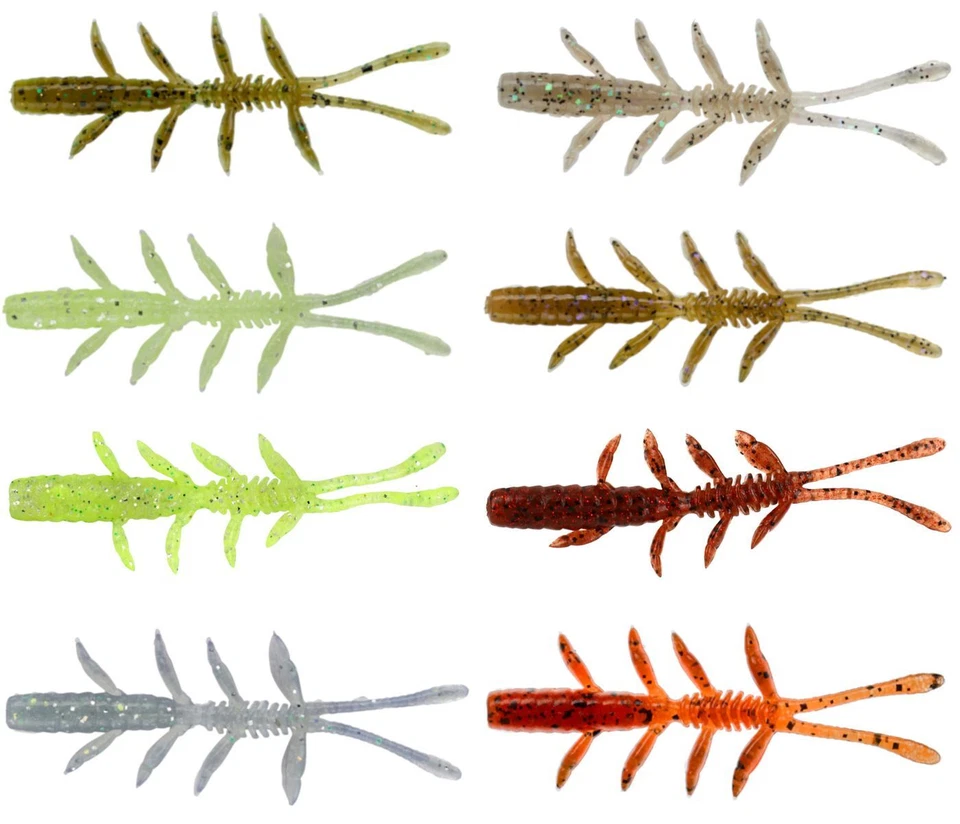 Illex 7,6cm 2g Scissor Comb - 8 Creature Baits, Kunstköder, Raubfischköder