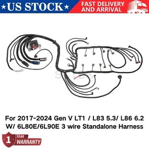 Arnés independiente de 3 cables para 2017-2021 Gen V LT1 / L83 5,3 / L86 6,2 L T56 6L80E/ - Imagen 1 de 15