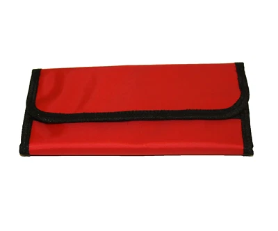 Etui für Instrumente rot mit Klettverschluss Maniküre Pediküre Set Aufbewahrung - Bild 1 von 3