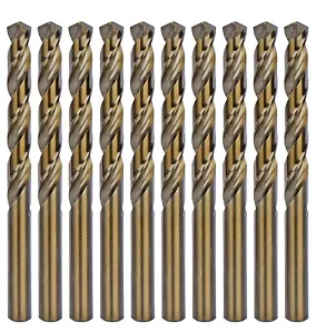 Cobalt Drill Bit Set 1/16"-1/2" HSS Co5% M35 Jobber Twist Metalworking Drill Bit - Picture 1 of 40