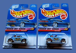1998 Hot Wheels BAJA BUG Buggin' Out Series 4/4 Blue VW BEETLE 1:64 #944 LOT X2 - Picture 1 of 14