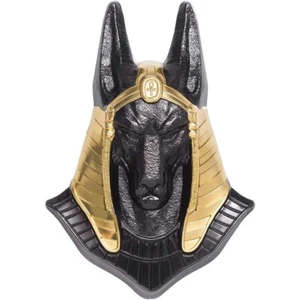 2020 ANUBIS 3D Egyptian Art 3oz Gold Gilded Black Obsidian Silver Coin $20 Palau - Bild 1 von 7