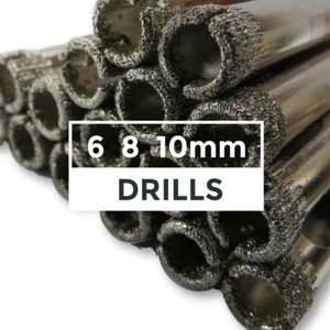 Diamond Coated 6 8 10mm Set of 3 Holesaws Cutter Tile Porcelain Granite Drill - Picture 1 of 12