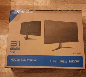 Gaming Monitor AOC C24B1H 23.6" Full HD Curved VA LED Gaming Monitor, Black 60HZ - Picture 1 of 1