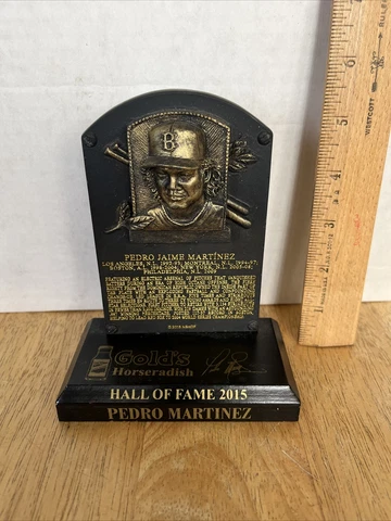 Pedro Martinez Hall of Fame Plaque 2015 Fenway Park Promo SGA Cover