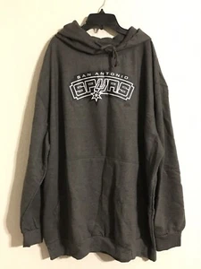 San Antonio Spurs Men's Big & Tall Charcoal Pullover Graphic Hoodie NBA 3XL - Picture 1 of 4