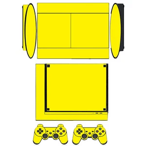 10 Pure Clean Solid Skin Sticker for PS3 Super Slim and 2 controller skins - Picture 1 of 21