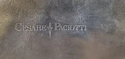 Bolso de mujer Cesare Paciotti vintage de cuero negro auténtico años 1995-2000  Foto 1 de 4