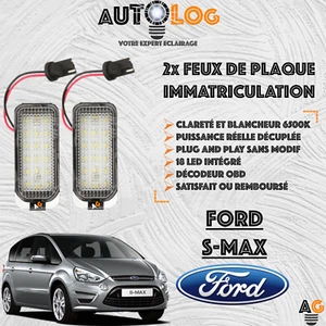 ✳️ 2x Feux de plaque d'immatriculation LED FORD S-MAX ✳️ - Picture 1 of 4