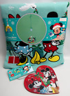 DISNEY Appliqued Mickey Minnie Mouse 48" Christmas Tree Skirt & Ornament NEW