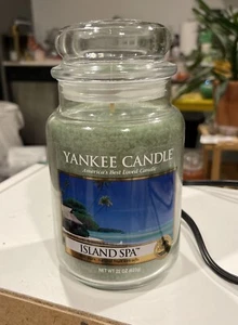 Yankee Candle Large Jar Candle Island Spa 22 Oz New Fresh Single Wick - Picture 1 of 3
