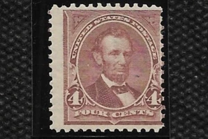 SCOTT 269 4 CENT ABRAHAM LINCOLN SINGLE MNHOG FREE SHIPPING - Picture 1 of 1