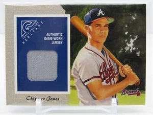 CHIPPER JONES 2002 TOPPS GALLERY GAME USED JERSEY! ATLANTA BRAVES! - Bild 1 von 2