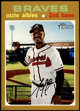 Ozzie Albies 2020 Topps Heritage 5x7 Gold #286 /10 Braves