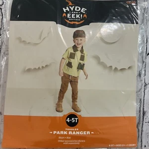 Hyde & Eek Park Ranger Costume Toddler Sz 2-3T Halloween Shirt & Hat Dress Up - Picture 1 of 3