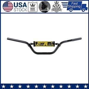 22mm 7/8" Handlebar With Cross Bar Pad For Dirt Pit Bike CRF50 CRF70 KLX110 SSR - Picture 1 of 8