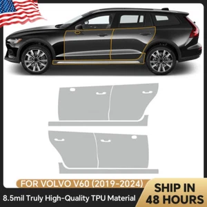 For Volvo V60 2019-2024 Doors Side Skirt Precut Paint Protection Film Clear PPF - Picture 1 of 20