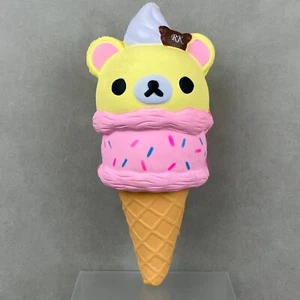 San-X Rilakkuma Korilakkuma Ice Cream Soft Rising Squishy Foam Figura Stress - Foto 1 di 7
