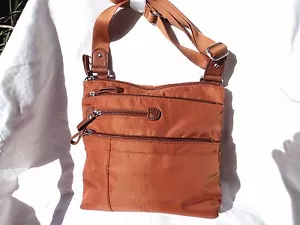 Osgoode Marley 8304 Copper Large Nylon Cross Body Handbag - Picture 1 of 3