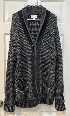 Neiman Marcus Rag & Bone Target Men’s Cardigan Sweater Wool Blend Sz XL Academia - Image 1 of 4