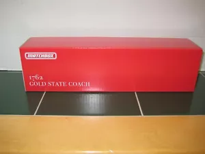 MatchBox Exclusivo Edición Limitada 1762 Coronation Gold State Coach SELLADO - Imagen 1 de 2
