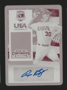 2015 Contenders Alex Bregman USA Astros RC Rookie Magenta Plate Auto Sp True 1/1