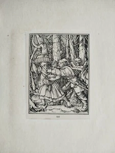 Danza de la Muerte (I) - Impresión original después de Holbein - 1832 - Imagen 1 de 2