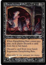 Earsplitting Rats *FOIL Common* Magic MtG x1 Judgment SP