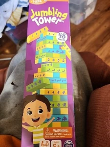 Jumbling Tower 48 Wooden pcs Spin Master Games Ages 5+ 2020 Stacking Building - Picture 1 of 3