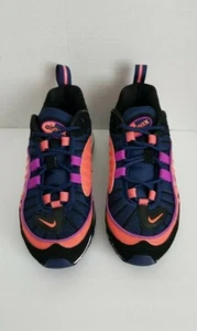 NIKE AIR MAX 98 GS TALLA 4Y BV4872-401 AZUL NEGRO NARANJA Y BLANCO - Imagen 1 de 12