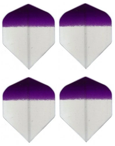AMERITION Amerithon Set PLUS Dart Flights - 1 Set Plus a Spare! PURPLE Tint to Clear Std