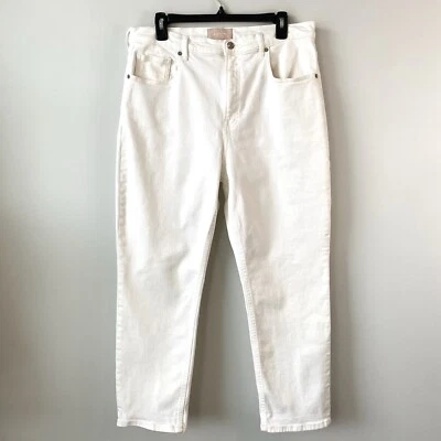 Everlane The Cheeky Jean White Ivory 32 Crop - Image 1 of 4